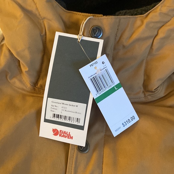 NWT Fjallraven Greenland lined G1000 buckwheat brown jacket - Picture 7 of 8